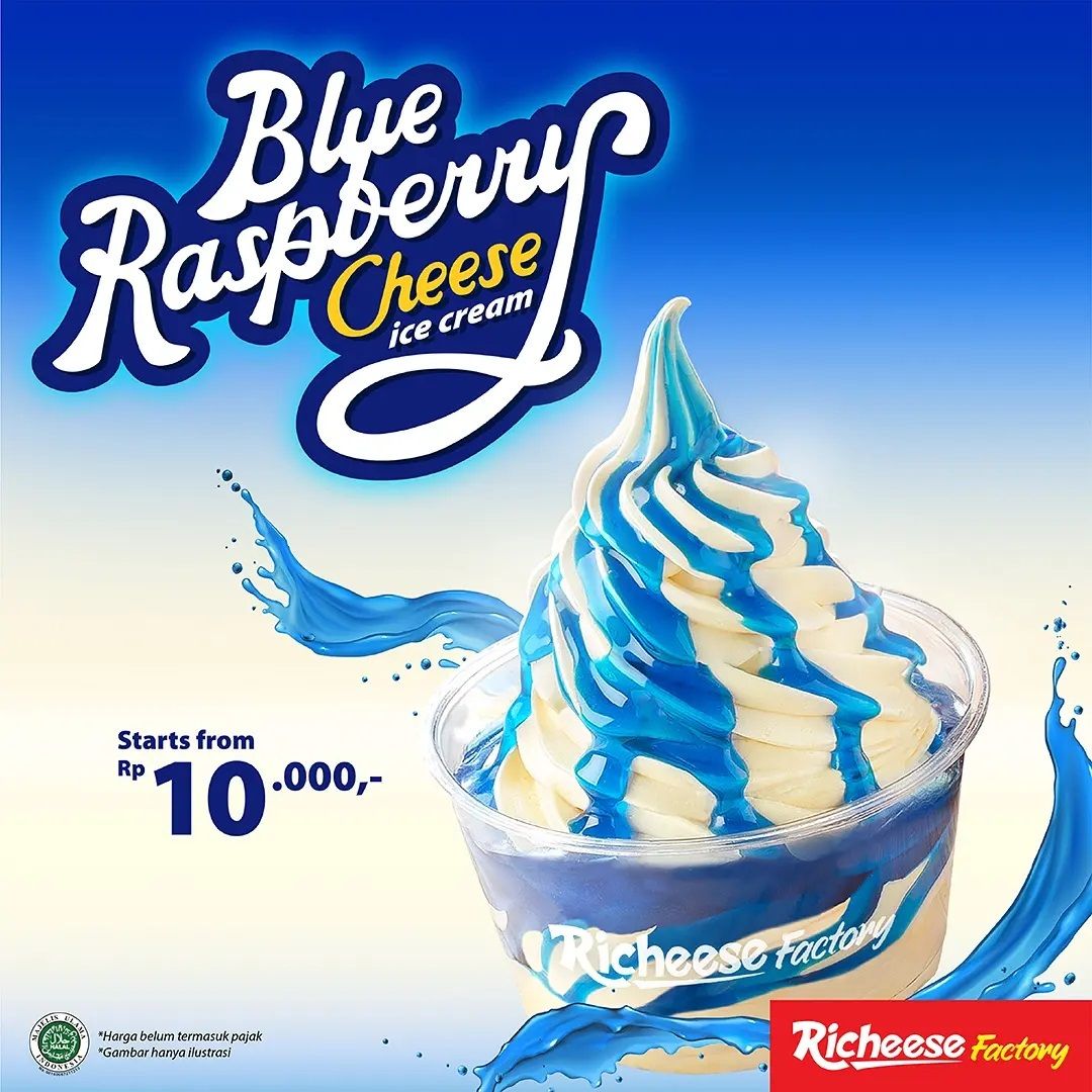 Richeese Factory Blue Raspberry Cheese Ice Cream