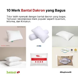 10 Merk Bantal Dakron yang Bagus