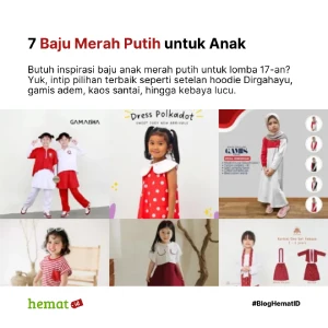 7 Baju Merah Putih untuk Anak