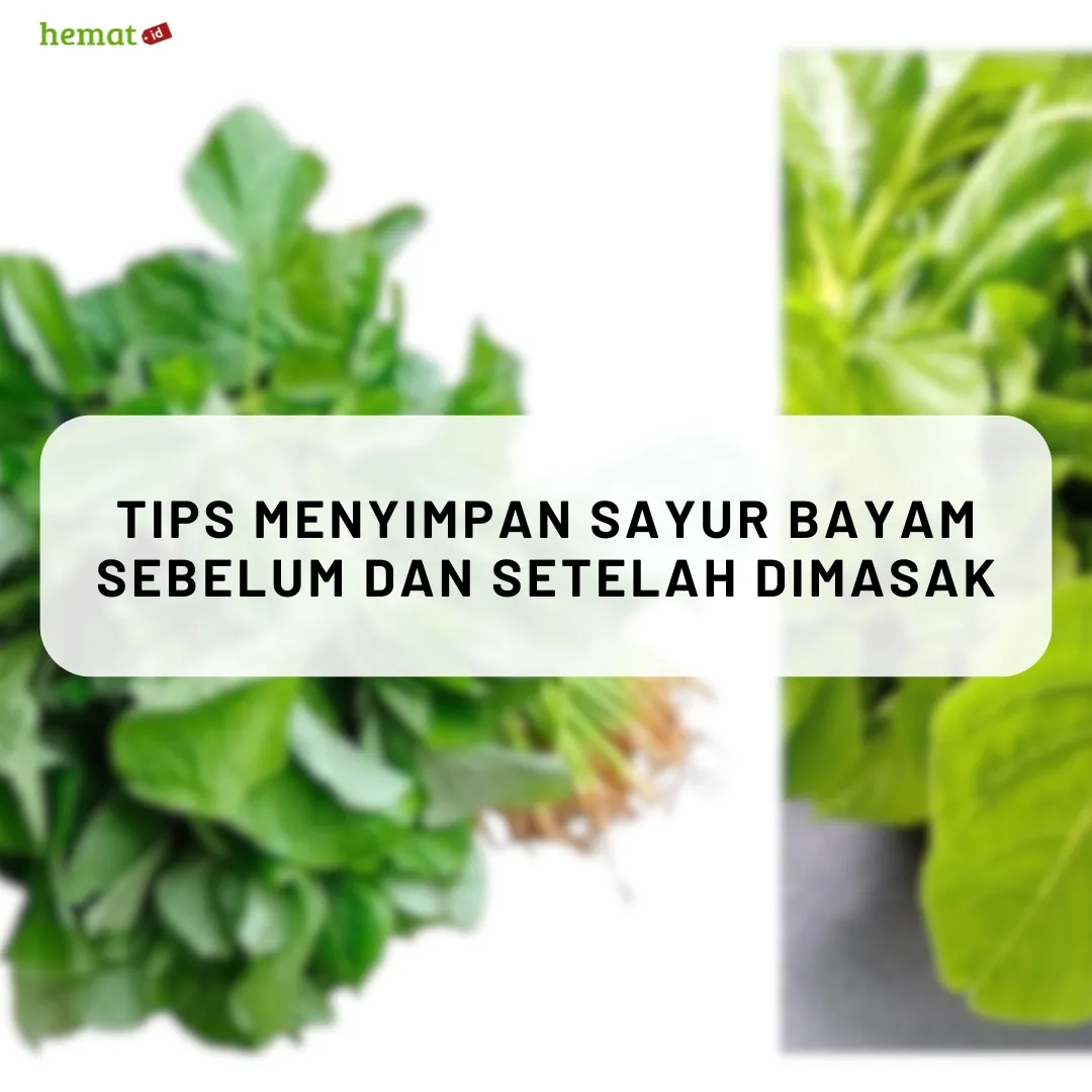 Tips Menyimpan Sayur Bayam Sebelum dan Setelah Dimasak