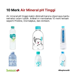 10 Merk Air Mineral pH Tinggi