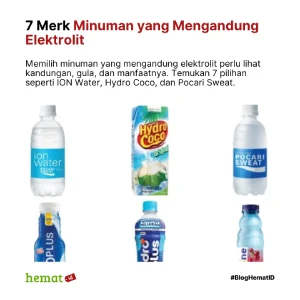 7 Merk Minuman yang Mengandung Elektrolit