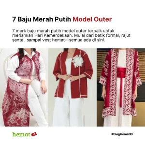 7 Baju Merah Putih Model Outer