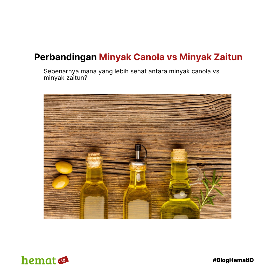 Perbandingan Minyak Canola vs Minyak Zaitun