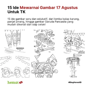 15 Ide Mewarnai Gambar 17 Agustus Untuk TK