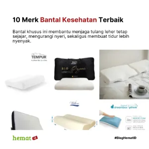 10 Merk Bantal Kesehatan Terbaik