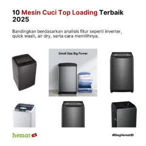10 Mesin Cuci Top Loading Terbaik 2025