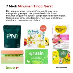 7 Merk Minuman Tinggi Serat