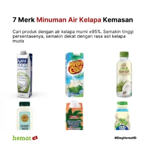 7 Merk Minuman Air Kelapa Kemasan