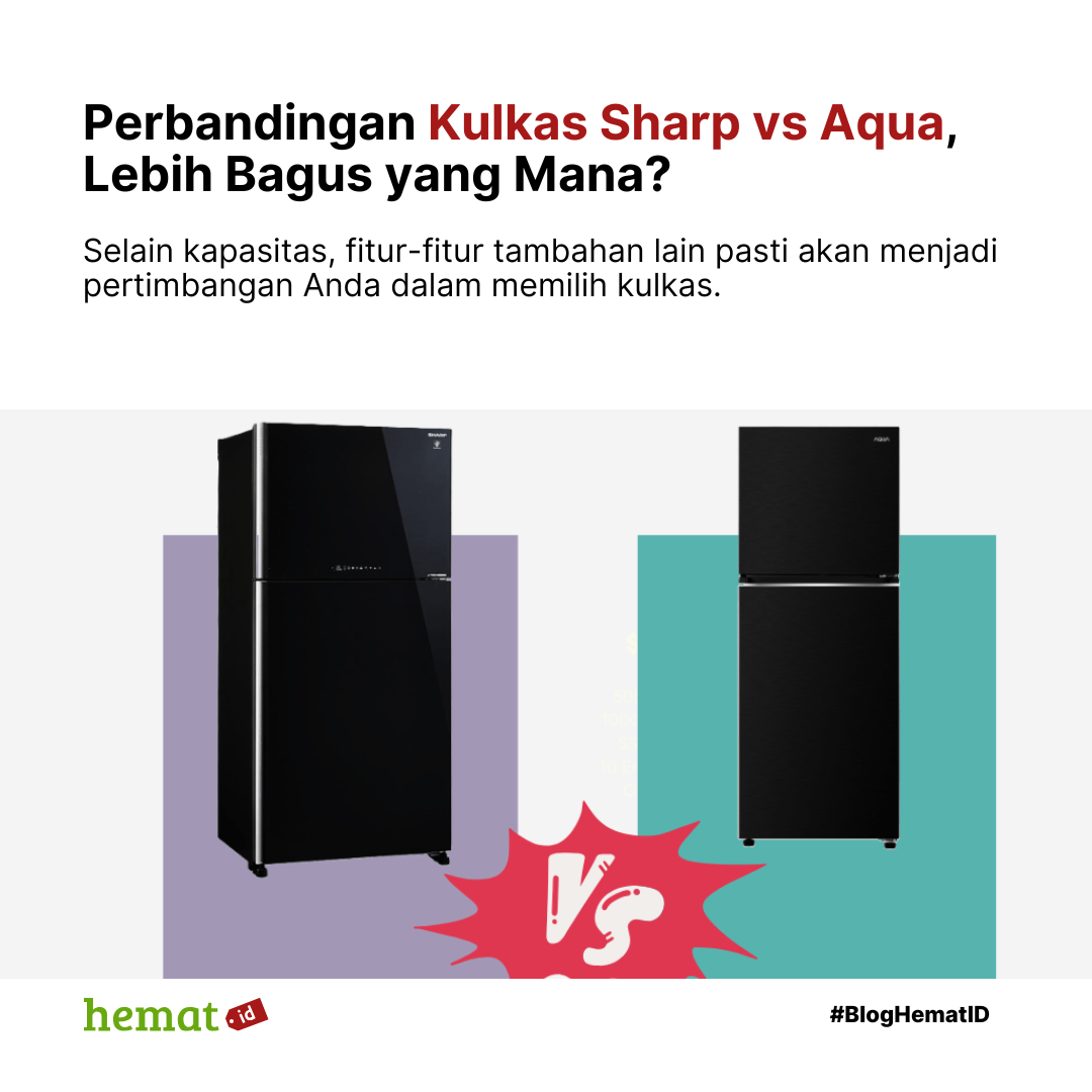 Perbandingan Kulkas Sharp dan Aqua, Lebih Bagus yang Mana?