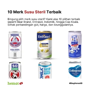 10 Merk Susu Steril Terbaik