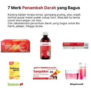 7 Merk Penambah Darah yang Bagus