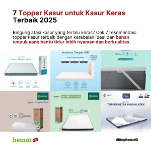 7 Topper Kasur untuk Kasur Keras Terbaik 2025