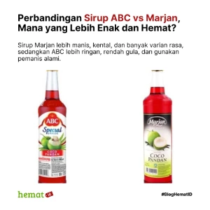 Perbandingan Sirup ABC vs Marjan, Mana yang Lebih Enak dan Hemat?