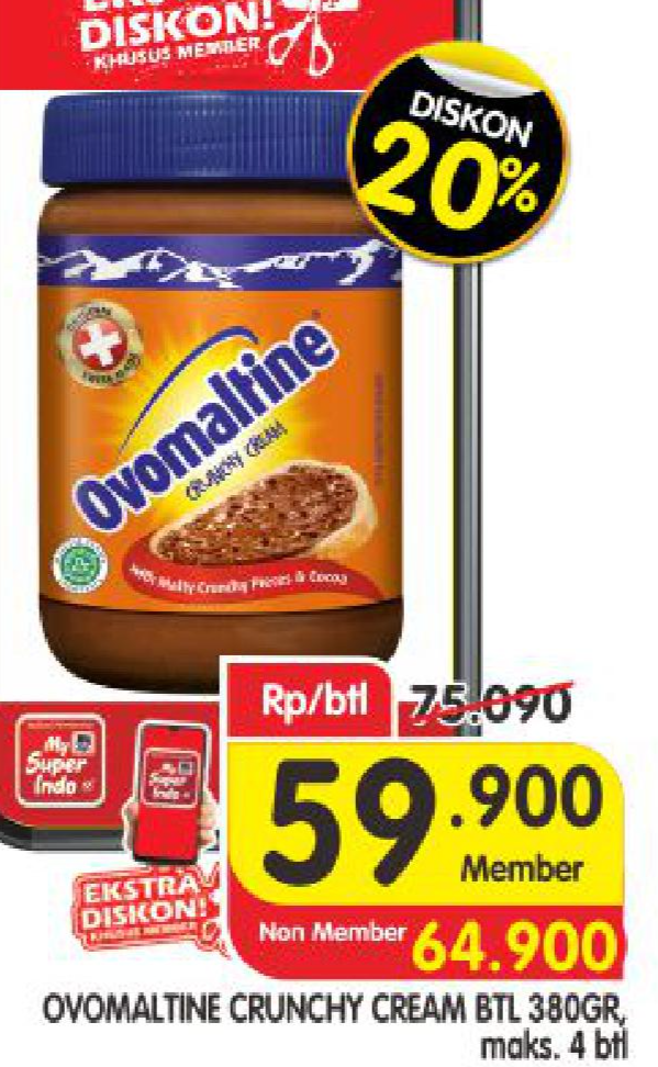 Promo Harga Ovomaltine Selai Olesan Terbaru Minggu Ini - Katalog