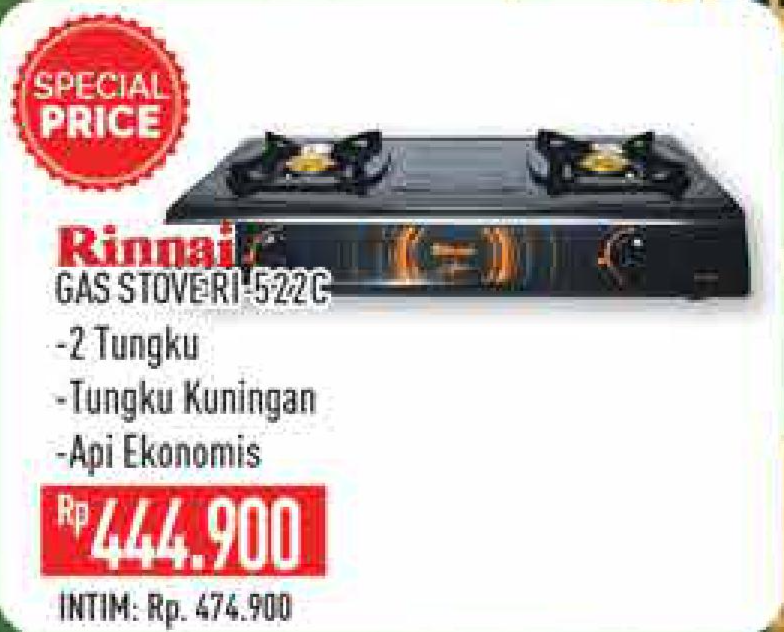 Promo Harga Rinnai Rinnai Kompor Gas 2 Tungku Miyako Blender 3 In 1 Hypermart Hemat Id