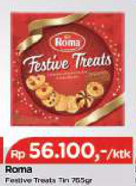 Promo Harga ROMA Festive Treats 765 gr - TIP TOP